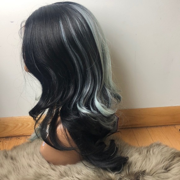 ?LEXI 20” BLUE SPLIT DYE LACE FRONT WIG  *NWT* main image 7
